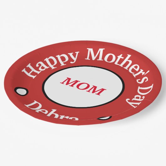 母の日 ペーパープレート (アングル)