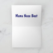 母の日 – ホッキョクグマ カード (内部)