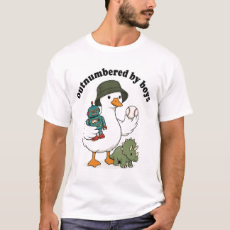 母の日 ボーイズに囲まれて Tシャツ