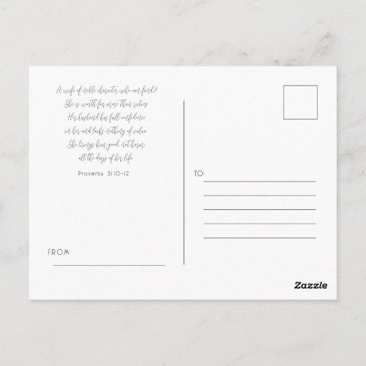 母の日 ポストカード (裏面)