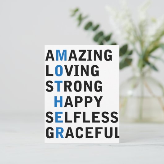 母の日 ポストカード (スタンド正面)