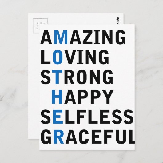 母の日 ポストカード (正面/裏面)