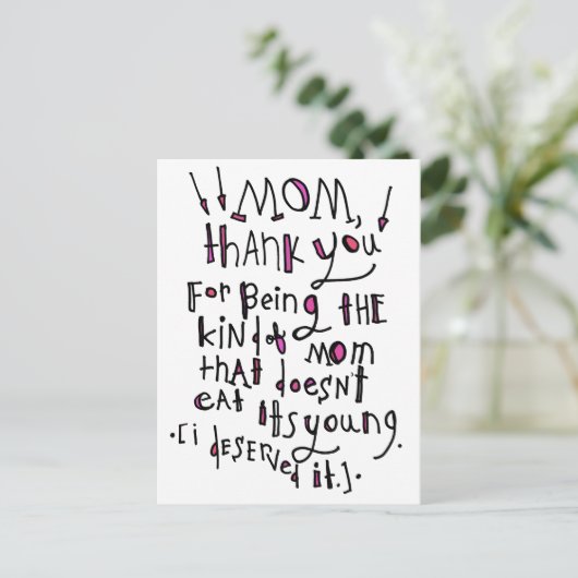 母の日 ポストカード (スタンド正面)