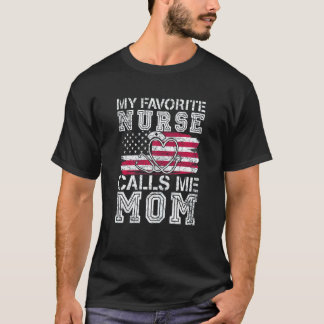 母の日 ママと呼ぶ私のお気に入りの看護師 女性用 Tシャツ