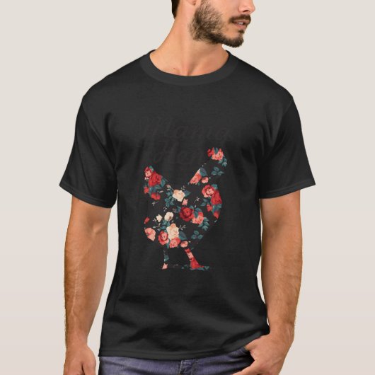 母の日 ママ鶏 母性 農家 農場 Tシャツ (正面)