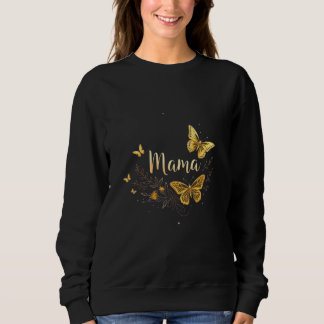 母の日 ママ ギフト Tシャツ ゴールド バタフライ ママ