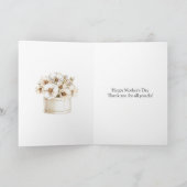 母の日 ママ 娘 ブロンド カード (内部)