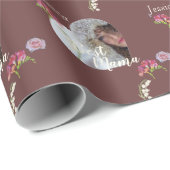 母の日「マ最高のマ」ハート写真フレシア ラッピングペーパー (ロールコーナー)