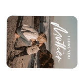 母の日 |ミニマルモダンリスト写真ギフト マグネット (横)