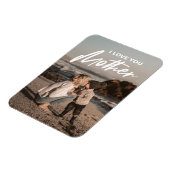 母の日 |ミニマルモダンリスト写真ギフト マグネット (左側)