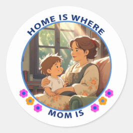 母の日 ラウンドシール