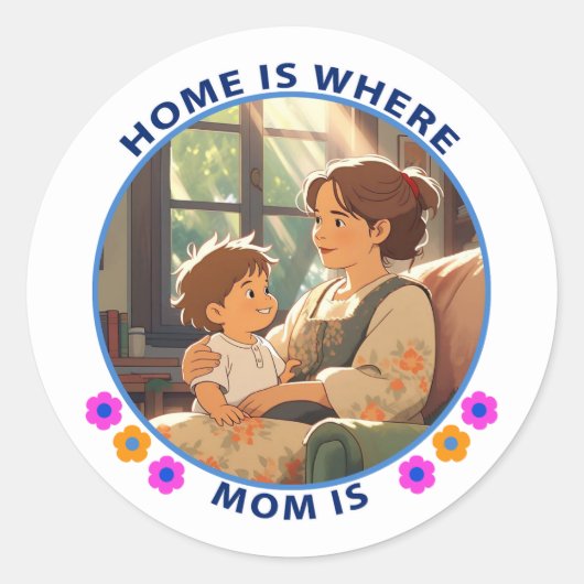 母の日 ラウンドシール (正面)