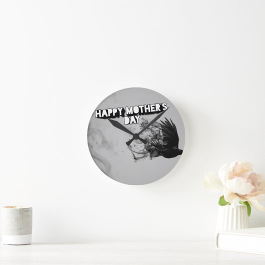 母の日 ラウンド壁時計 (ホーム)