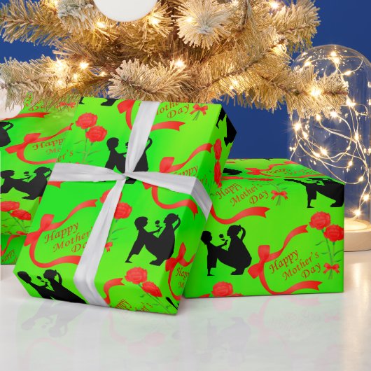 母の日 ラッピングペーパー (クリスマス)