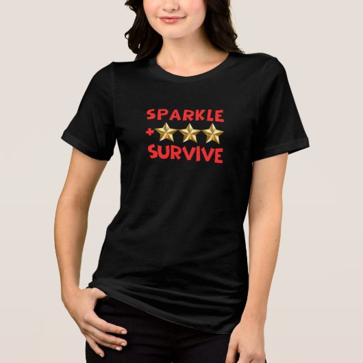 母の日 レディースTシャツ, 女性 誕生日 トライブレンドTシャツ (正面)