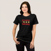 母の日 レディースTシャツ, 女性 誕生日 トライブレンドTシャツ (正面全面)