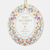 母の日 |ワイルドフラワーガーデン セラミックオーナメント (左)