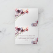 母の日 | ワインレッドの花 カード (内部)