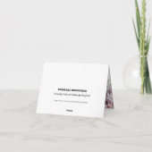 母の日 | ワインレッドの花 カード (裏面)