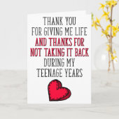 母の日、与え私の命をありがとう カード (黄色い花)