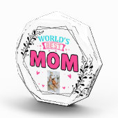 母の日、世界の母パーソナライズされたのための最高の贈り物 フォトブロック (右)