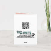 母の日 – 写真を追加 – 春の花 カード (裏面)