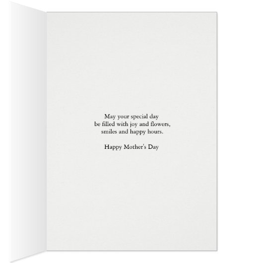 母の日 – 前妻，花と (内側 (右))