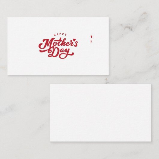 母の日 名刺 (正面/裏面)
