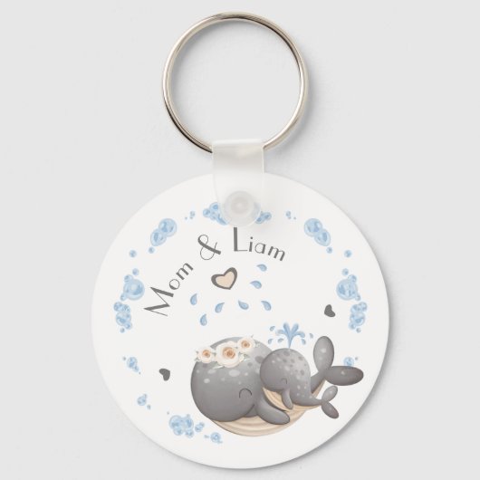 母の日、名前、母の日 キーホルダー (正面)