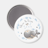 母の日、名前、母の日 マグネット (正面/裏面)