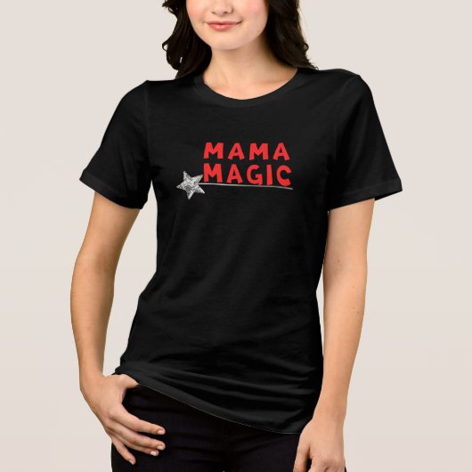 母の日 女性用Tシャツ, 誕生日 女性 トライブレンドTシャツ (正面)