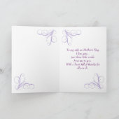 母の日、妻。 ラッパスイセン、谷のユリ カード (内部)