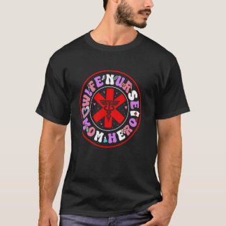 母の日 妻 看護師 ママ ヒーロー RN 女性 Tシャツ