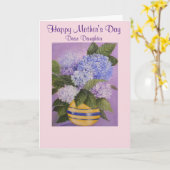 母の日/娘カード カード (黄色い花)