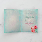 母の日 – 娘 – ピンクのバラ カード (内部)