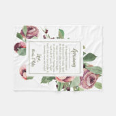 母の日-孫のおばあちゃんグラミー·ナナ フリースブランケット (正面(横))