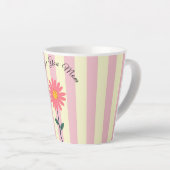 母の日、愛してるママ、最高のママ、モダン カフェラテマグ (右アングル)