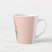 母の日, 愛の花, エレガント, シンプル カフェラテマグ (右)