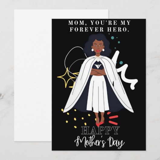 母の日 招待状 (正面/裏面)