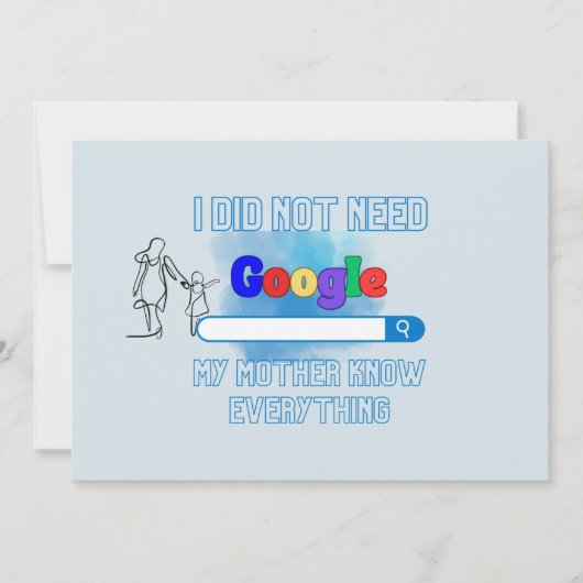 母の日 招待状 (正面)