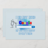 母の日 招待状 (正面/裏面)