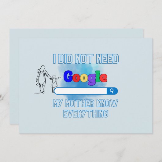 母の日 招待状 (正面/裏面)