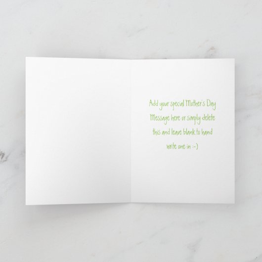 母の日-明るいおもしろいの花 カード