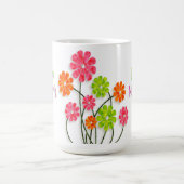 母の日 – 明るいおもしろい花 コーヒーマグカップ (中央)
