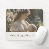 母の日 – 柔らかい庭の抱擁 マウスパッド (マウス)