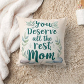 母の日 – 「母さん、その他の者たちにも値する」 クッション (ブランケット)