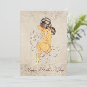 母の日/母と子のためのクラシックギフトカード シーズンカード (スタンド正面)