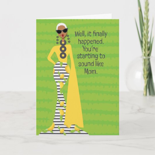 母の日 – 母のように聞こえる サンキューカード (正面)