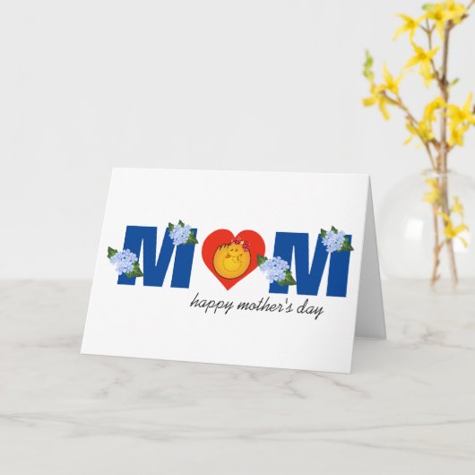 母の日、母のグリーティングカード カード (黄色い花)