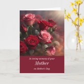 母の日 – 母のバラ カード (黄色い花)